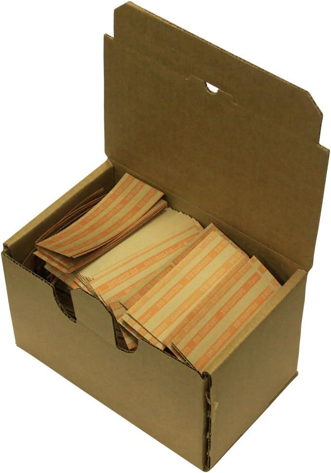 The Co. Flat Coin Wrappers, Quarter, 1000 count (30025)