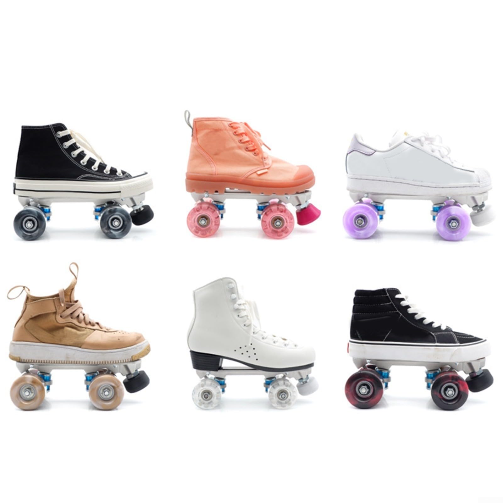 Placa de patinaje para patines de quad scooter, freno ajustable, tope de dedos de alta elasticidad, herramienta completa, fácil instalación, (para talla 43-45, negro)
