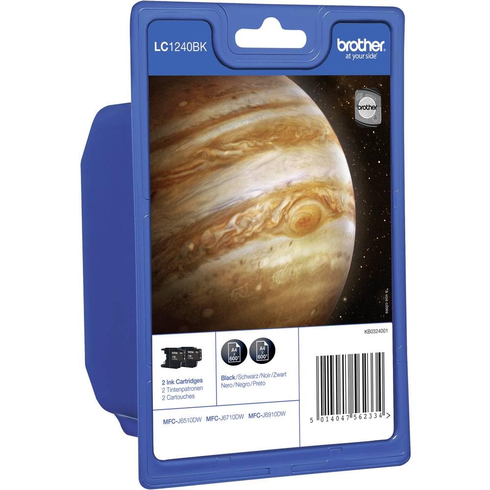 Brother LC1240 Cartuccia, Nero, Confezione da 2 pezzi