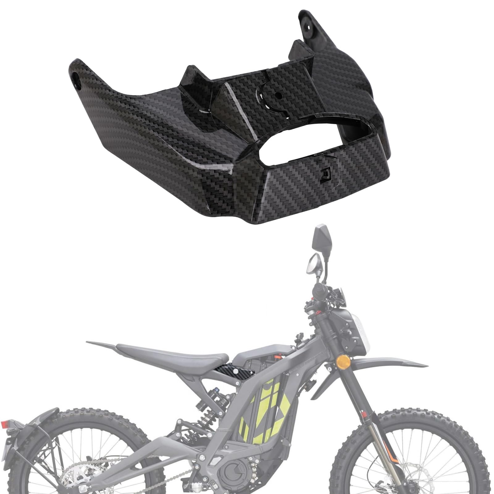 Battery Cover Sur Ron Battery Compartment Protect Carbon Fiber Pattern for SurRon Light Bee X/S Electric Dirt Bike