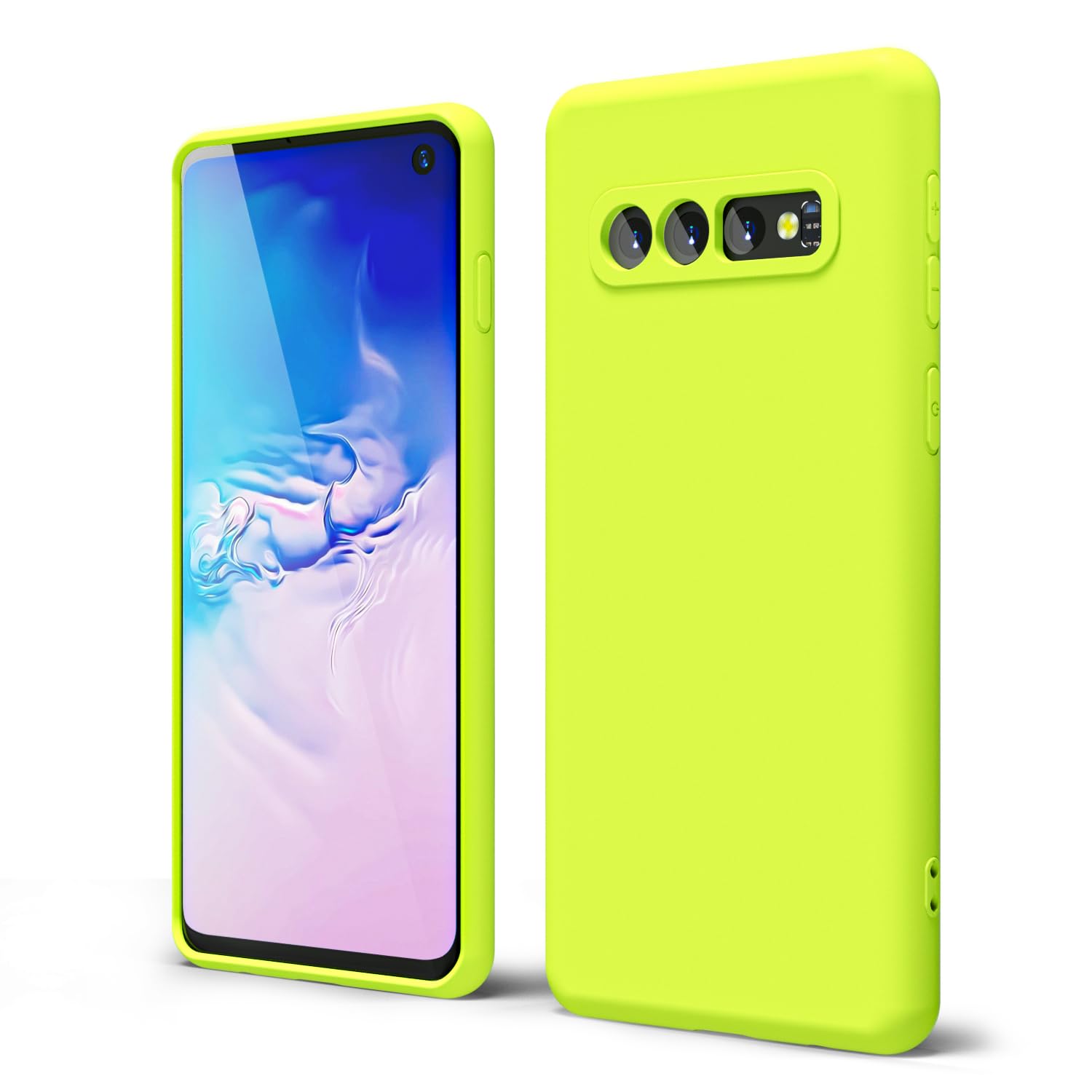 oakxco for Samsung Galaxy S24 Ultra Phone Case Liquid Silicone, Neon Bright Solid Color, Thin Slim Soft Rubber Gel Matte TPU Plain Simple Cover for Women Girl Cute, Hot Pink Fuchsia — view 235