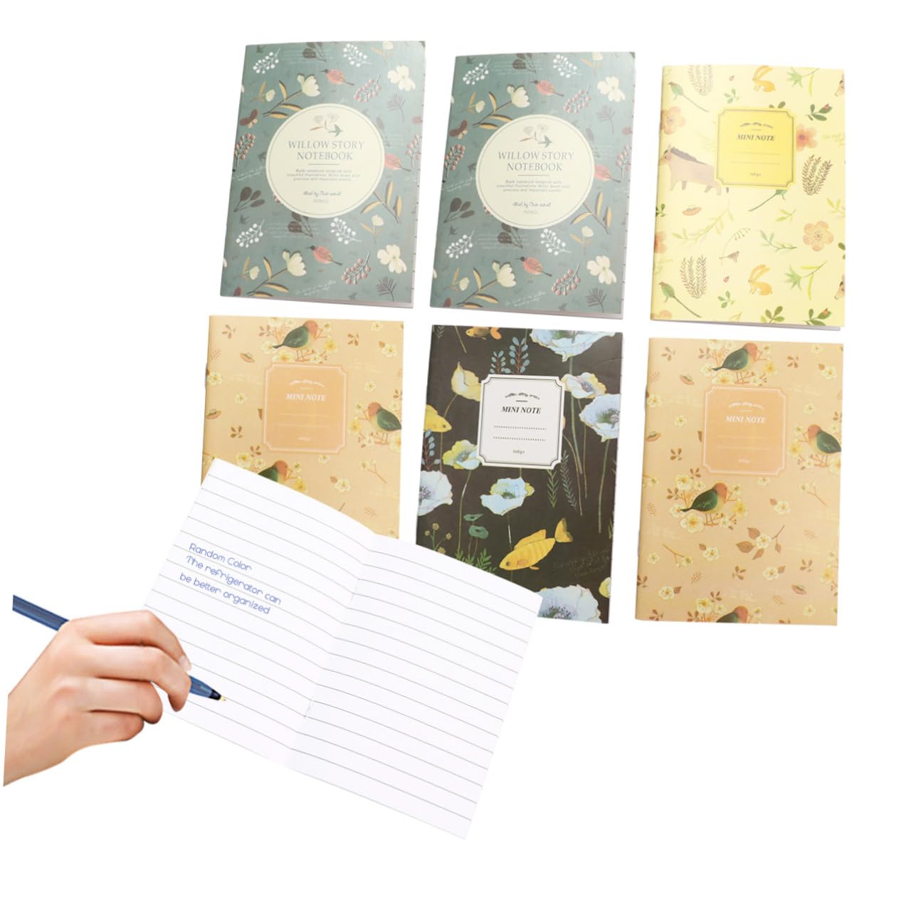 Gadpiparty Mini Libretas Naturales Páginas Cuadernos Para De Notas Oficina Y Escuela Mixtos 50 Piezas*2