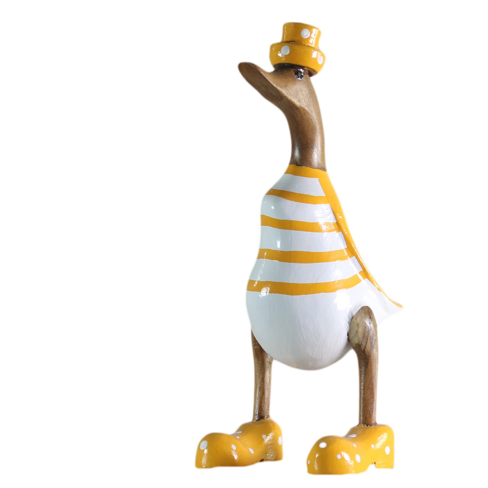 Figurine en bambou racine et bois de teck, le cadeau artisanal idéal pour amoureux de nature