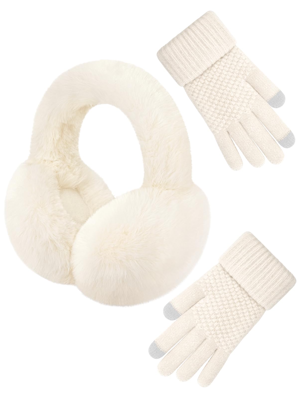 Senker Fashion Earmuffs and Gloves Set