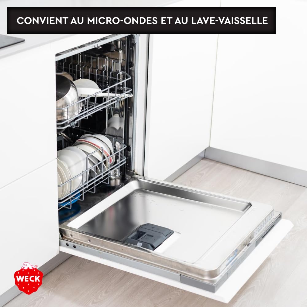 Bouteilles en Verre 250 mL avec Couvercles Weck - Lot de 6 - APS - Gamm