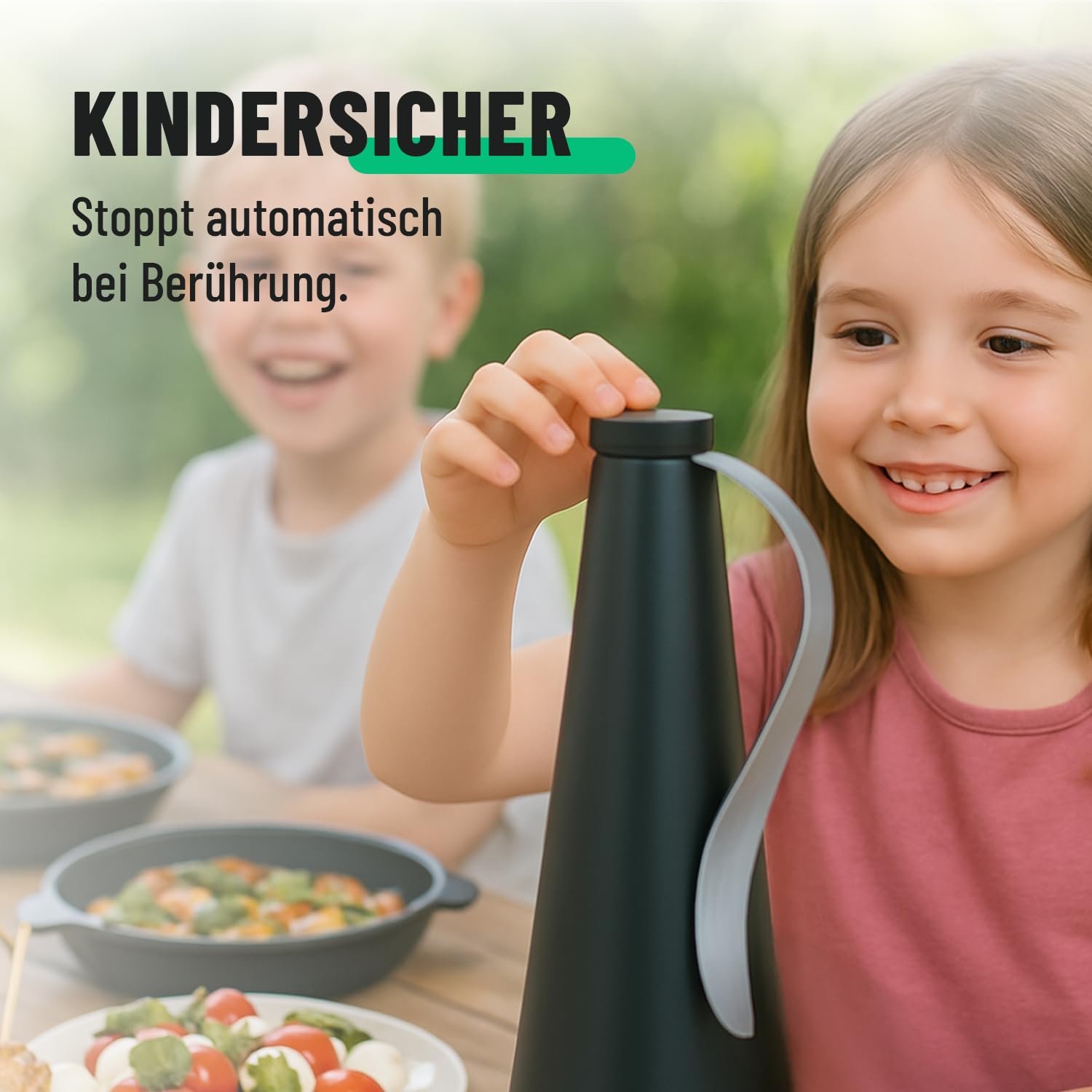 greate 2X Fliegenwedler für Tische oder zum Aufhängen - Fliegenvertreiber ohne Chemie & Verletzungsgefahr - Fliegen Ventilator Tisch - Fliegenabwehr Outdoor - Wespenwedler