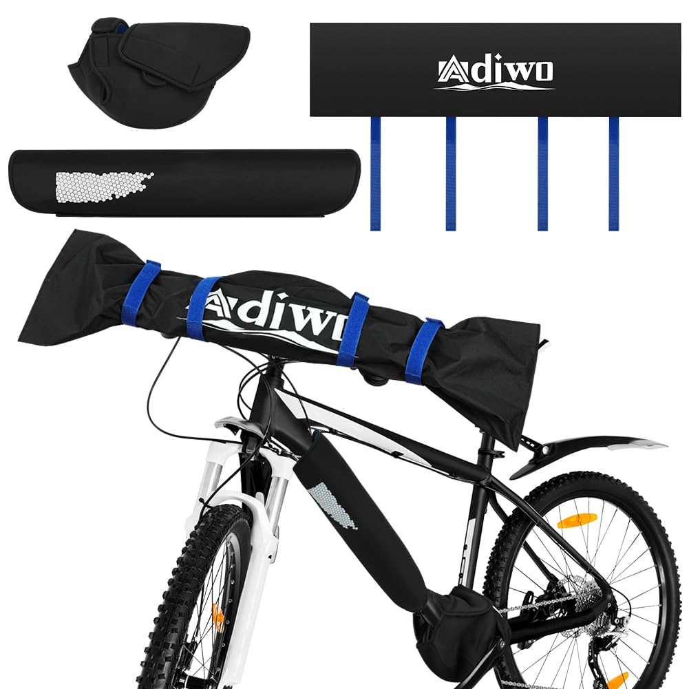 Adiwo 3 Pcs E-Bike Transport Protection Set for Motor, Battery, and Handlebars, Battery Covers, Motor Cover, Handlebar Cover, E-Bike Covers Accessories Protects against Rain, Splashes & Dirt
