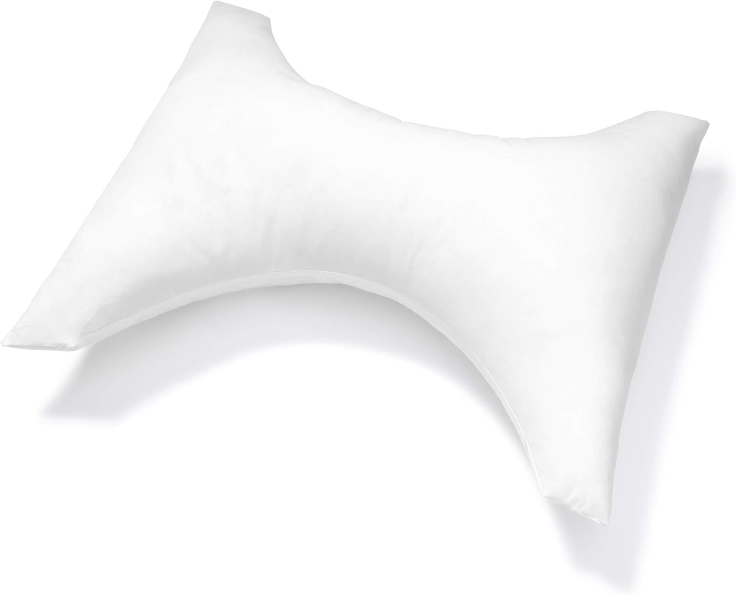 PILLOWS WITH A PURPOSE Orthopedic Neck Pillow White Butterfly Shaped Support Cushion with Cover