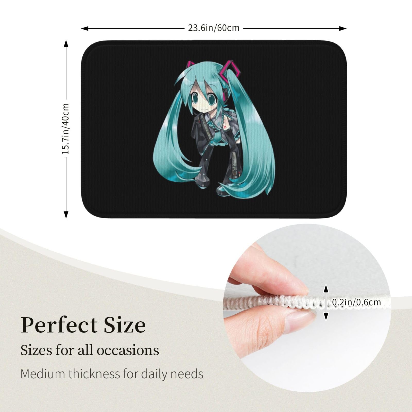 初音ミク　玄関マット　キッチンマット　バスマット Amazon｜玄関マット 初音ミク バスマット 足ふきマット キッチン