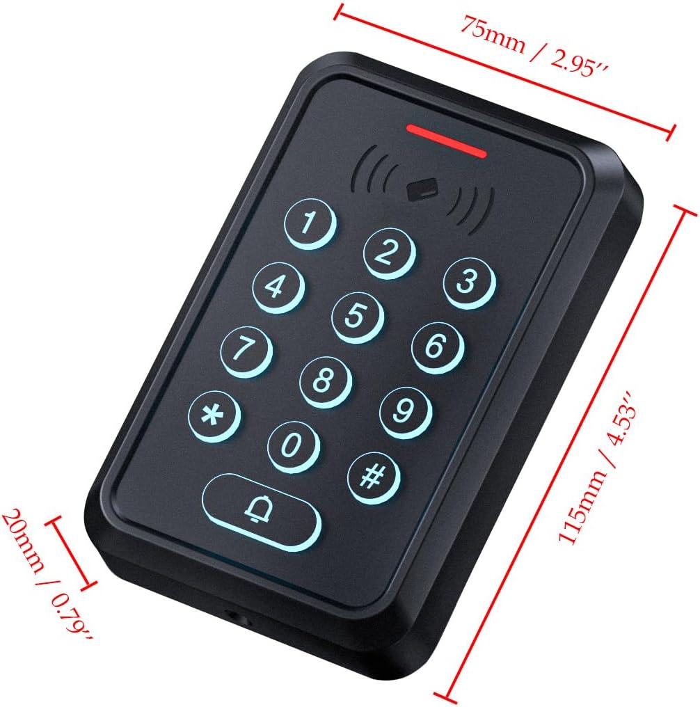 Smart Door Access Control System with 500KG 1200lbs Magnetic Lock, WiFi & Tuya App Remote Unlock, Waterproof Keypad Reader (ID & IC Card), Power Supply, Exit Button, Doorbell & Remote Controls 3 61Qv2eYVJIL. AC SL1200