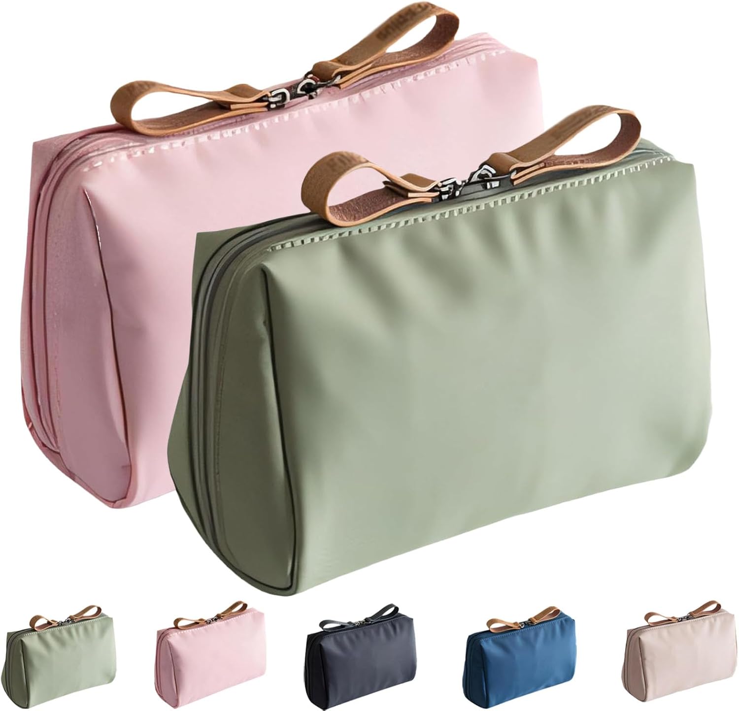 Makeup Bag Small, Mini Lipstick Makeup Bag with Compartments, Portable Simple Waterproof Hand Travel Makeup Pouch for Women (#4)