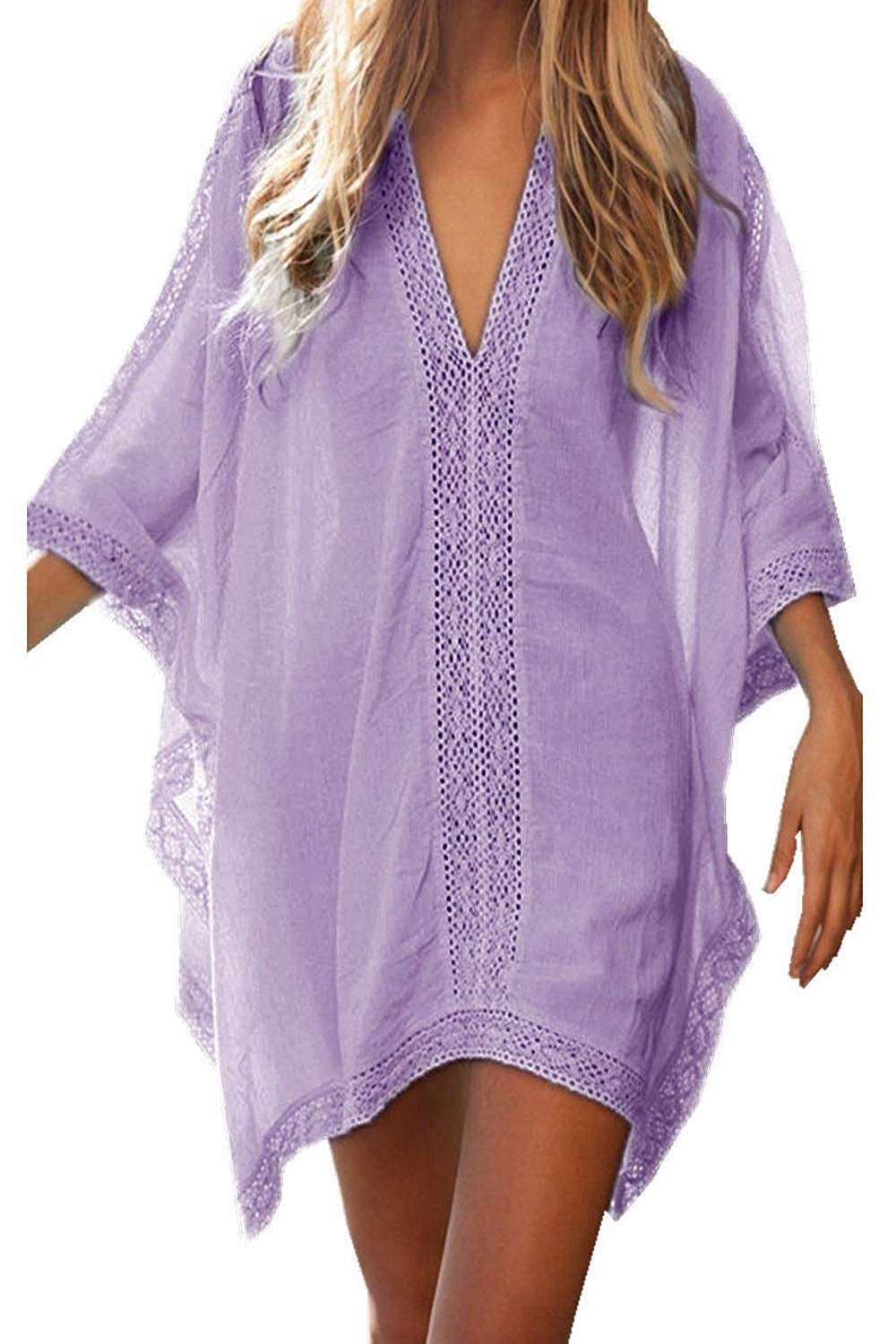 JFAN Camisa Suelto de Bikini Mujer Ropa de Baño Playa Traje de Baño Vestido de Bikini Camisolas y Pareos
