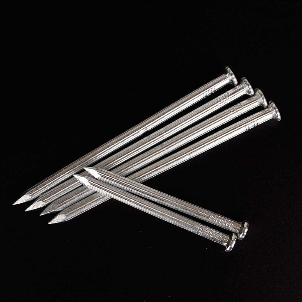 50 Uds. Clavos de acero de cabeza plana endurecidos for sujetadores de perchas de pared de hormigón(D4*L40MM)