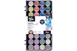 Mont Marte Signature Metallic Watercolor Paint Set: Unlock Shimmering Masterpieces