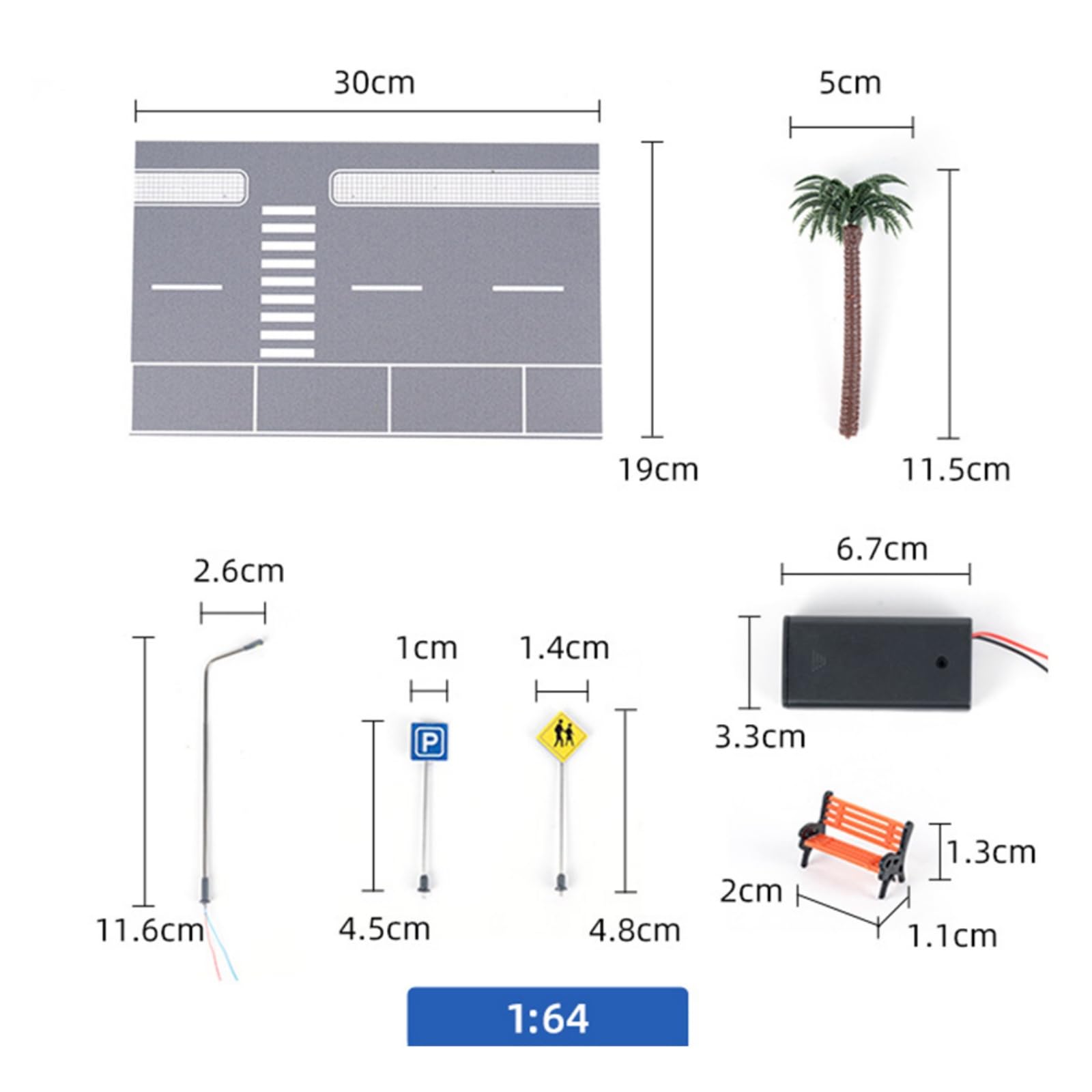 Amazon.com: 1:64 Scale Road Set and Landscape Accessory