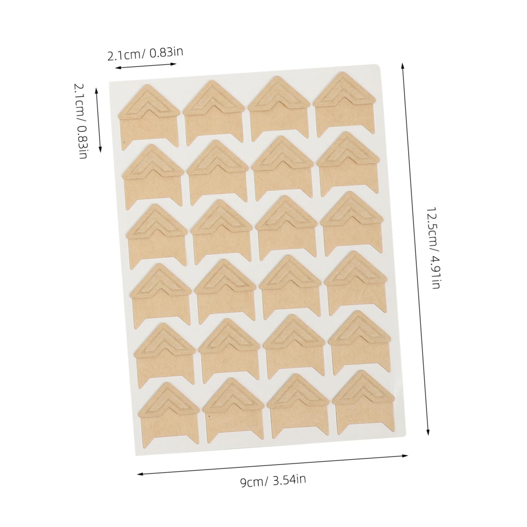 Housoutil Photo Corners Stickers Set 10 Sheets Non-damaging Removal Enhance Your Scrapbooking Projects