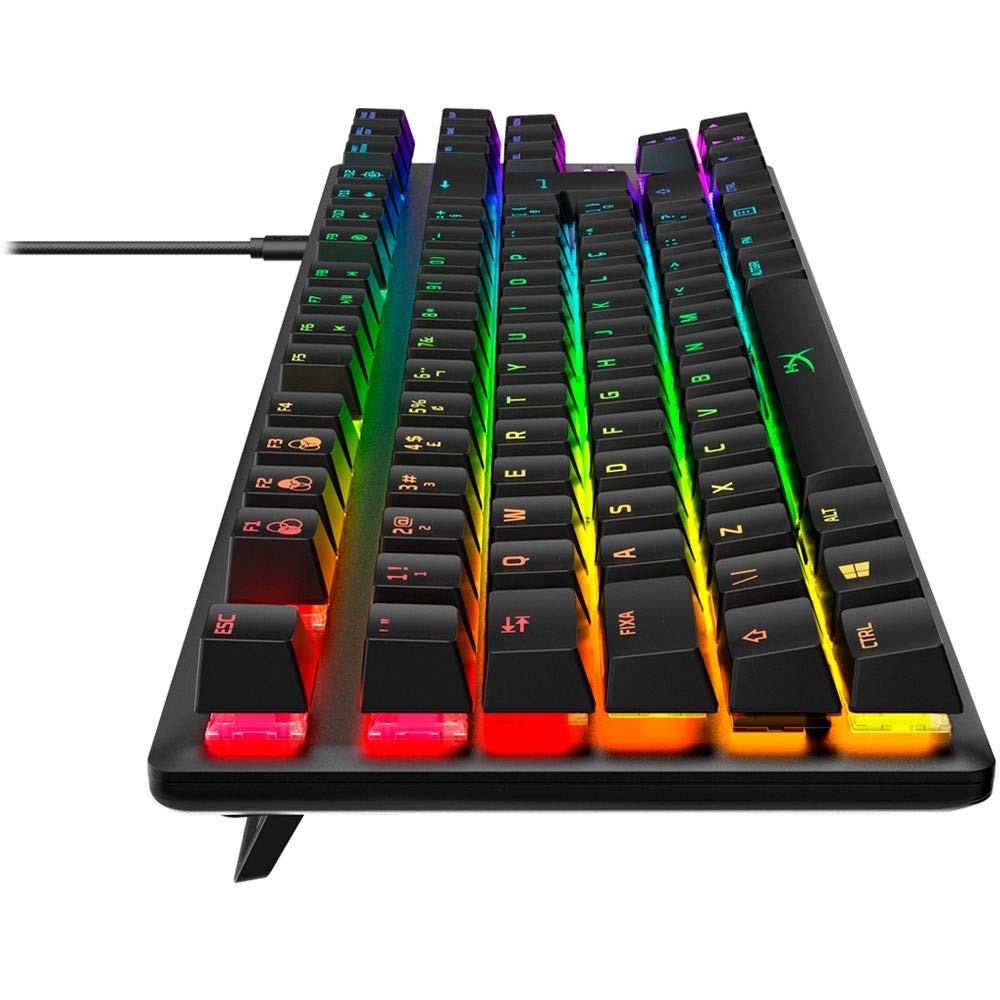 HyperX Alloy Origins Core – Tenkeyless Mechanical Gaming Keyboard, Compact, TKL, RGB LED Backlit, Red Switch (Linear), Portoghese (BR)