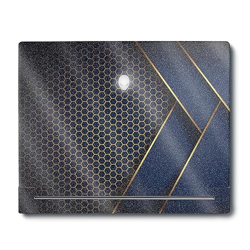 MightySkins Glossy Glitter Skin Compatible with Alienware X16 R1 (2023) Full Wrap Kit - Modern Hex | Protective, Durable High-Gloss Glitter Finish | Easy to Apply & Change Styles | Made in The USA