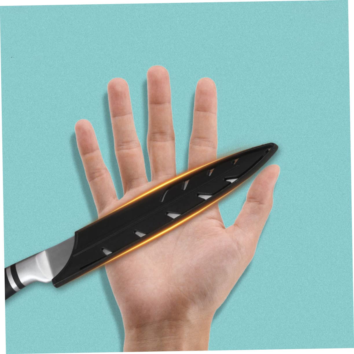 TOPBATHY 8piezas Cuchillo Protector De Cuchillas Funda De Seguridad Para Cortadores De Cocina Cubierta Para Interiores y Exteriores Para Camping y Almacenamiento