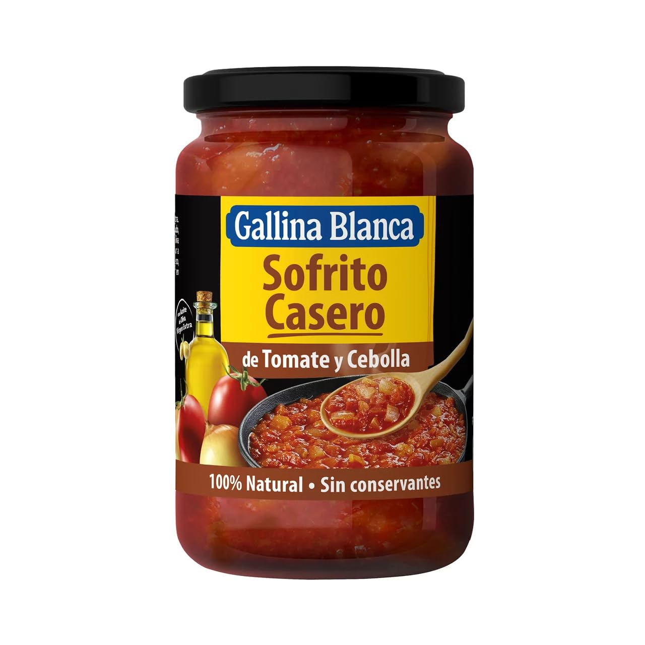 GALLINA BLANCA Gehacktes Tomaten- und Zwiebel-Sofrito 350 g Glas 3er Packung