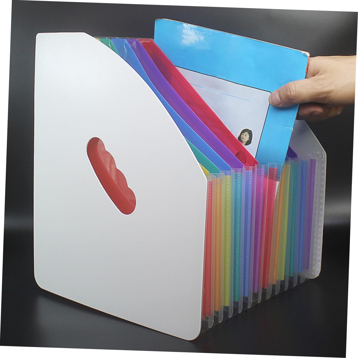 DOITOOL 3 Pièces Organisateur de Documents Multicouche Fichier Vertical pour Étudiants et Bureau Extensibles pour de Documents et Test Papers