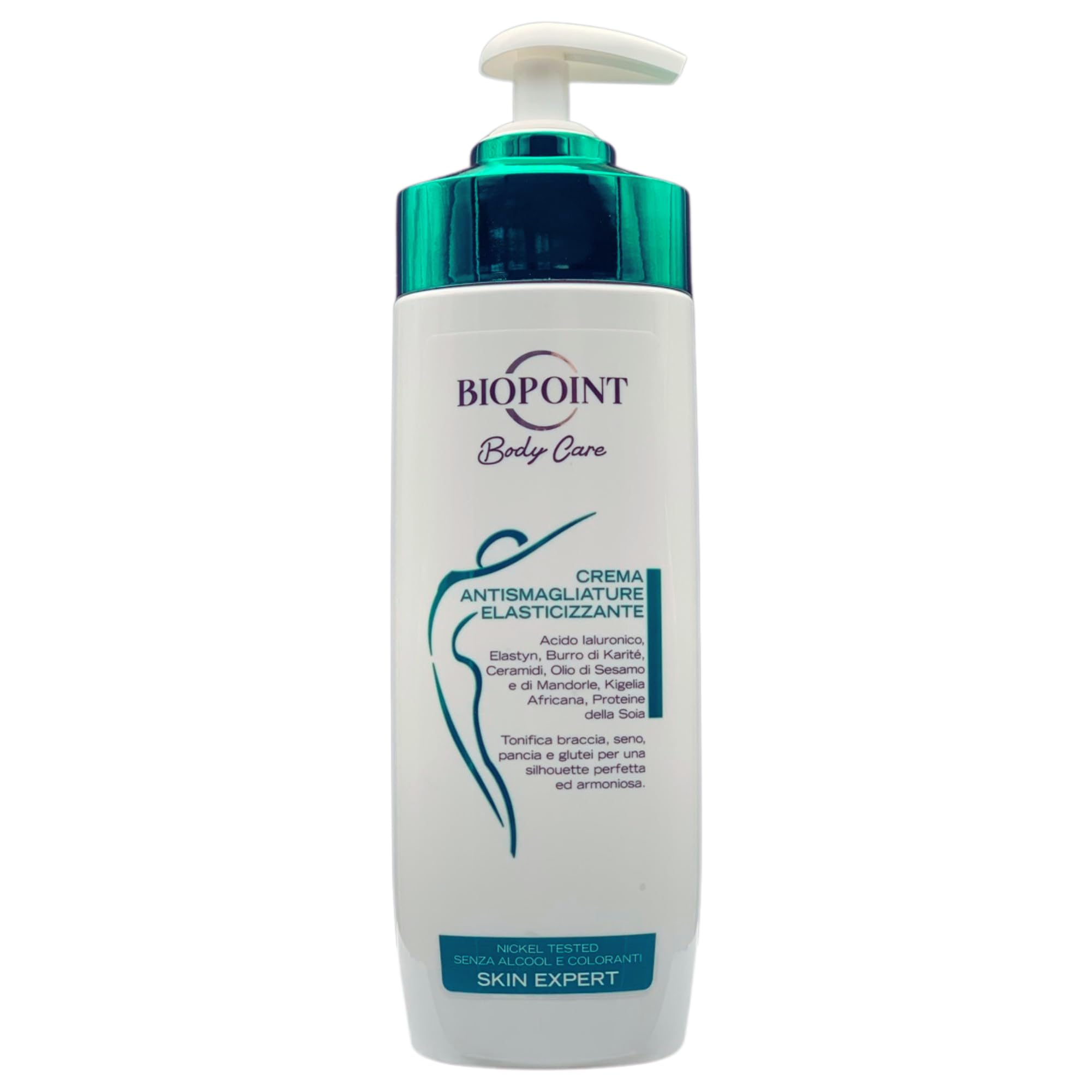 BIOPOINT BODY CARE set trattamenti corpo, crema anticellulite 500ml, crema Anti Smagliature Elasticizzante 200ml - pochette beauty melissa.
