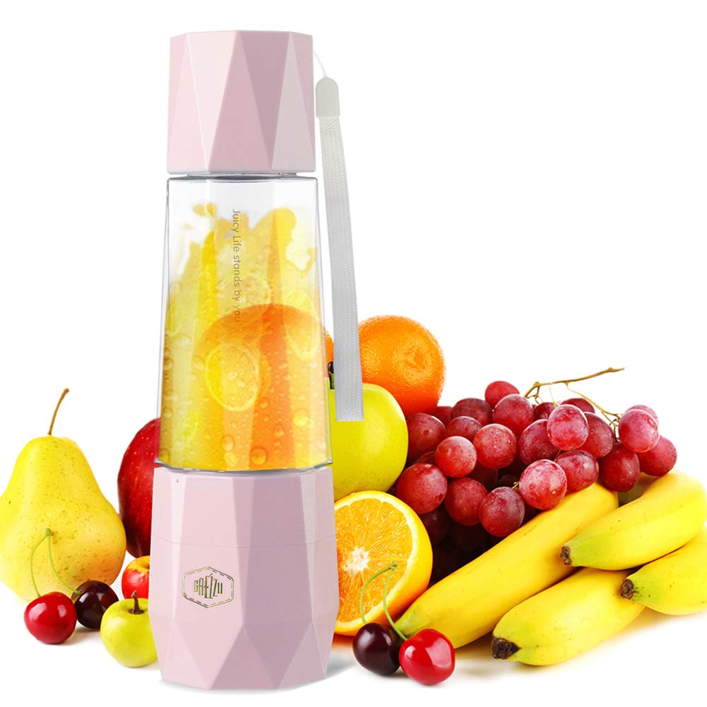 Personal Blender, Portable Rechargeable USB Blender, Versatile Use with Juice Protein Shakes, Diamond Effect Vacuum Blender, Anti-Oxidation Anti-Deterioration with Delicate Taste, FDA BPA Free