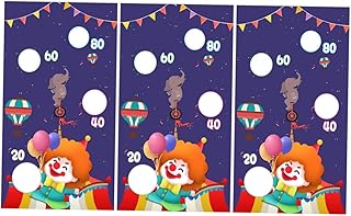 INOOMP 3 pcs Game sandbag Flag Outdoor Bean Bags Baseball Toy Kids Outdoor playset Cornhole Bags Circus Toss Game Kids Circus Game Sandbag Game Flag Outdoor Game Flag Ornament Indoor