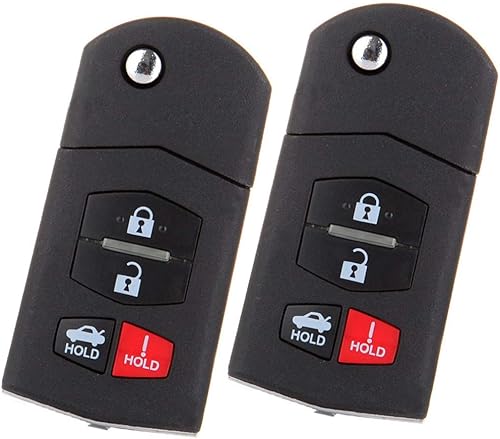 Miniatura 6 de OCPTY 2 transmisores de control remoto sin cortar para Mazda 3 5 6/CX-7/CX-9/RX-8/MX-5 Miata KPU41788 41525 4238A-41525