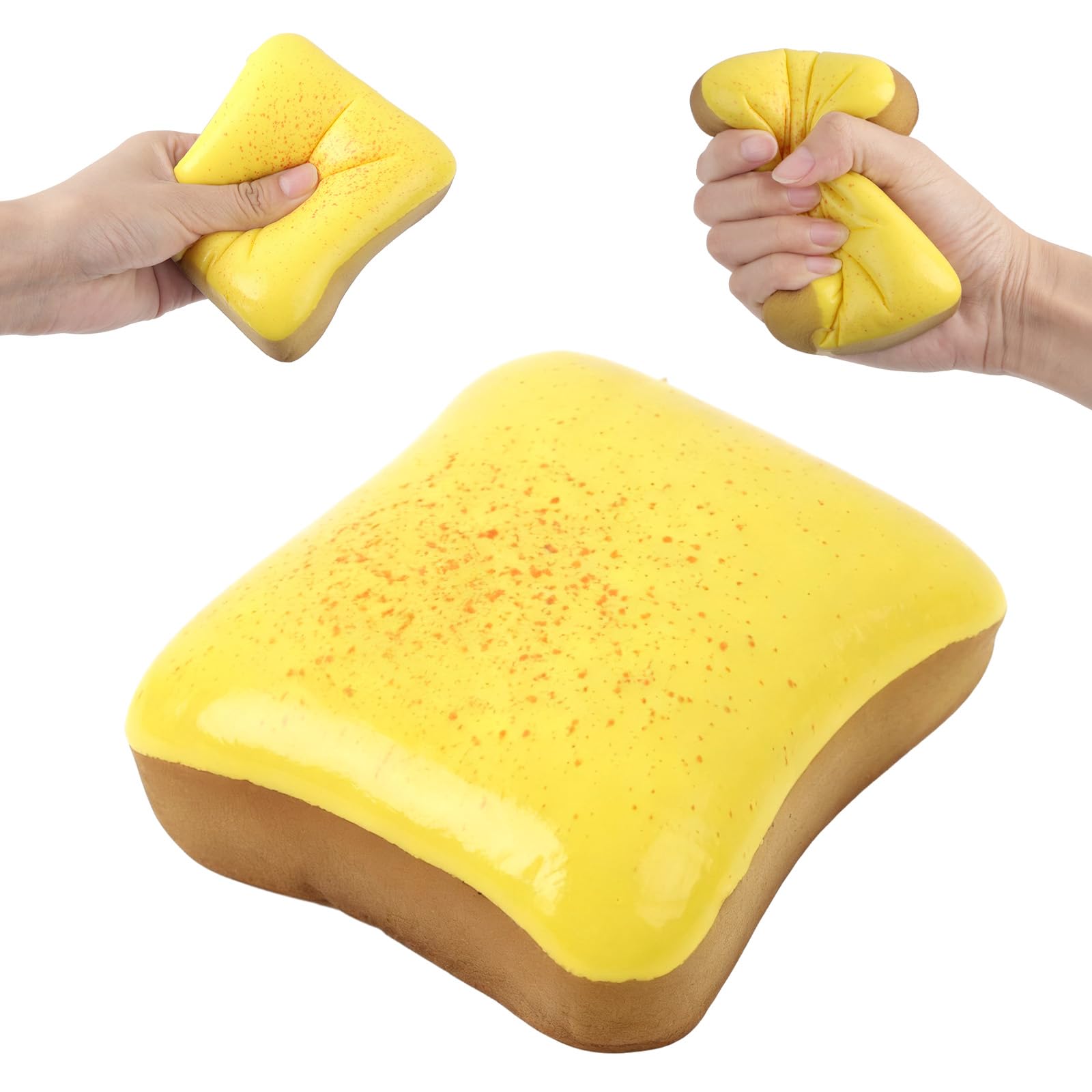Bread Squishy, Soft Toast Stress Relief Slow Rising Fidget Toys (Honey)