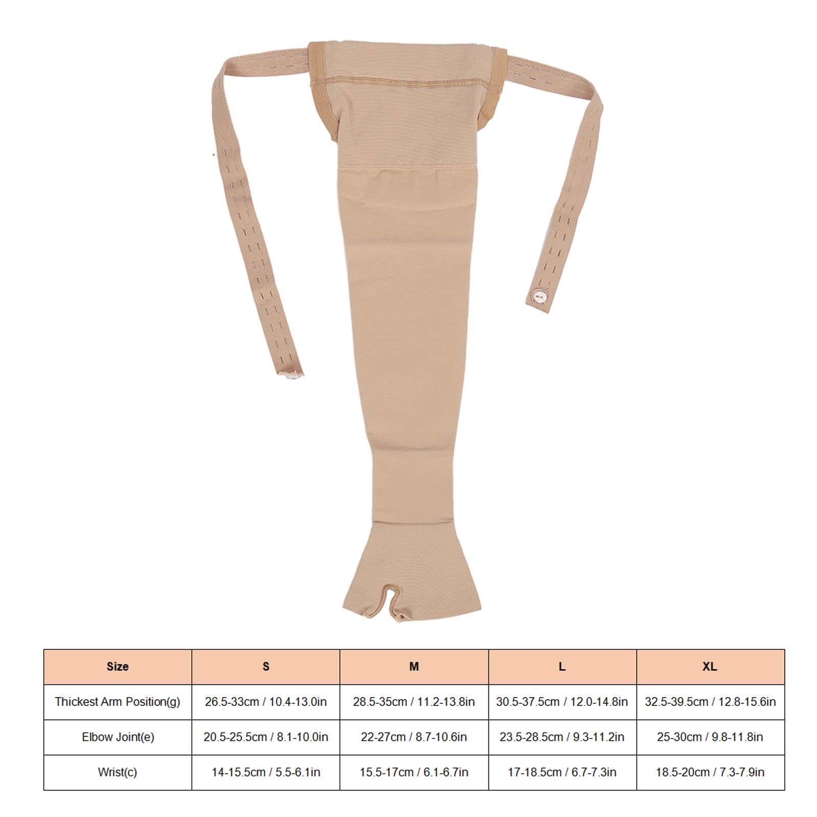 Fyearfly Manchon De Bras De Lymphoedème En Nylon Doux Haute élasticité Respirant Portable Post-mastectomie Manchon De Bras Haute élasticité Soulagement De L'enflure Pour la Récupération(L-Gauche)