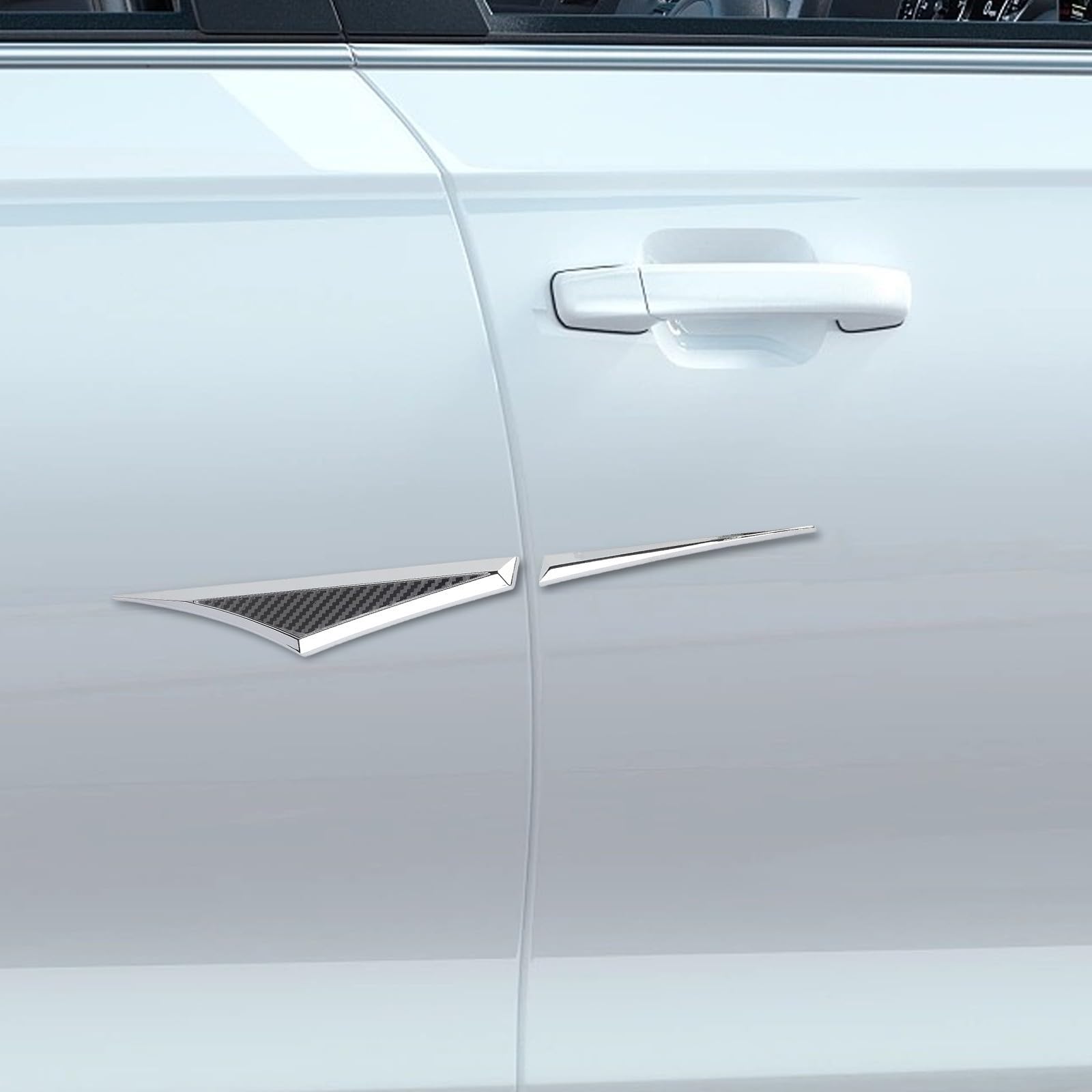 Insignias de metal 3D con emblema lateral, calcomanías de acero inoxidable para puerta de coche
