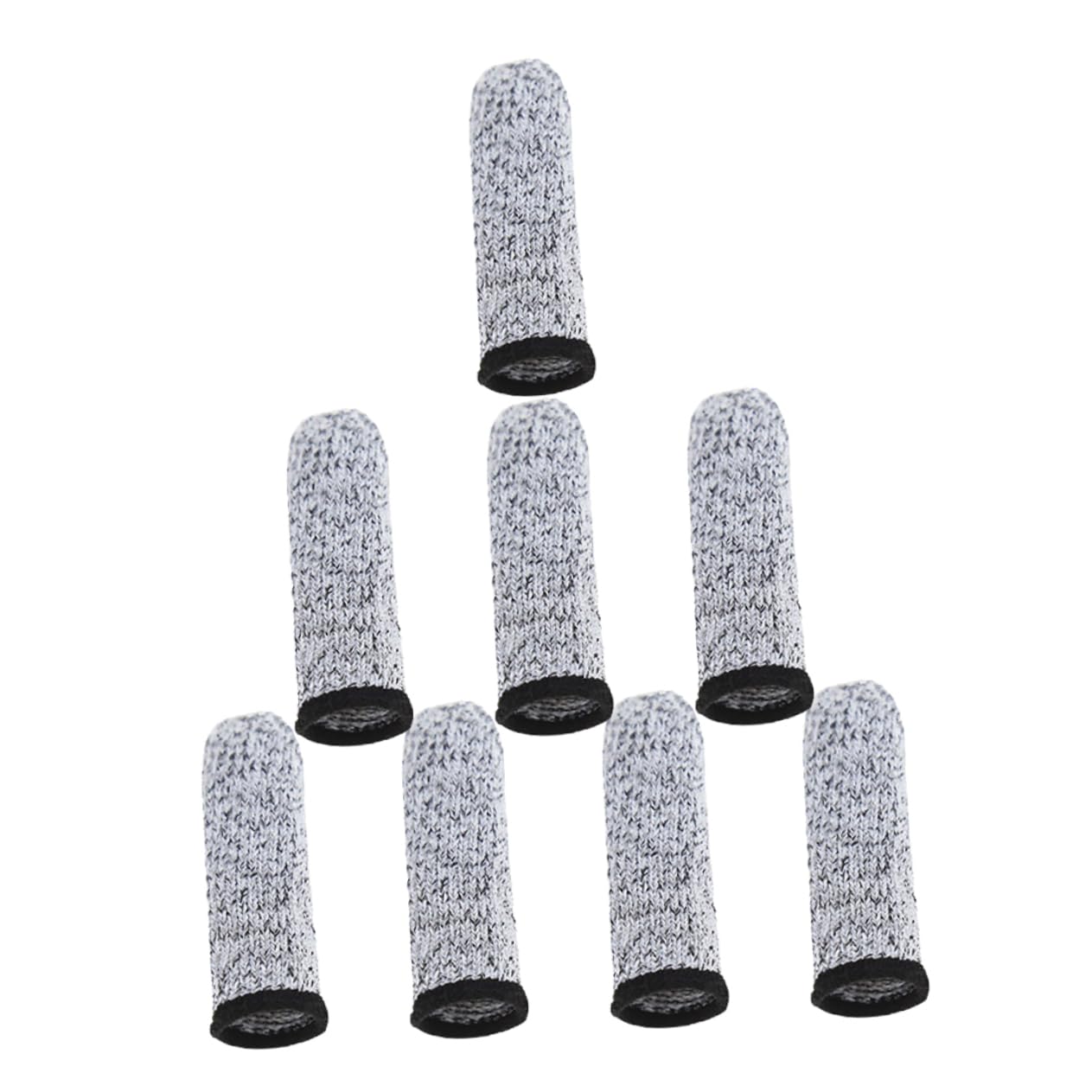 BESTYASH 4Pairs Cut Resistant Finger Sleeves for Carving Gardening and Kitchen Work Flexible Protective Guards for Finger Protection Accessory Reusable and Easy to