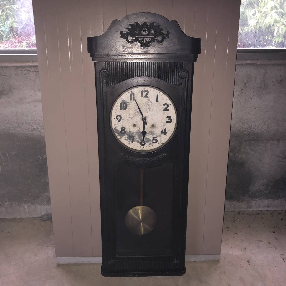 Amazon.co.jp: 大きなノッポの古時計 S.MIRU製 ゼンマイ式 柱  