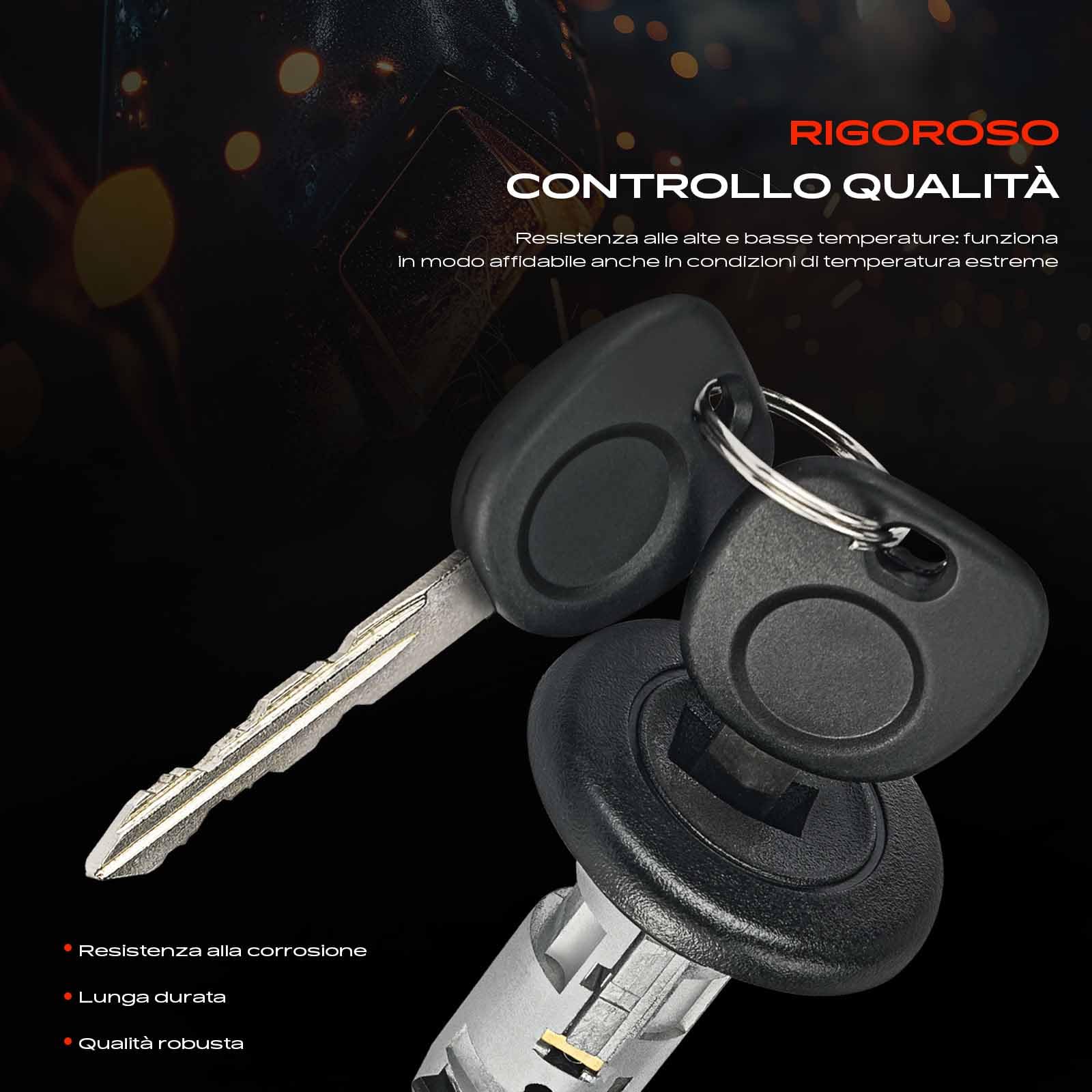 Frankberg Serratura di accensione Interruttore di accensione Con Chiave Compatibile con Spark M150 Matiz M100 M150 Replace# 96618614,93740017