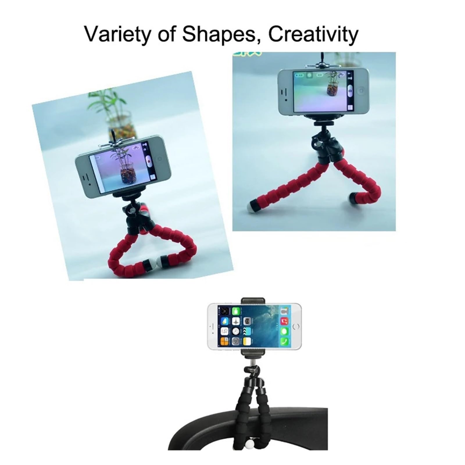 Mini trípode, Patas de Esponja Flexibles, teléfono con cámara y proyector