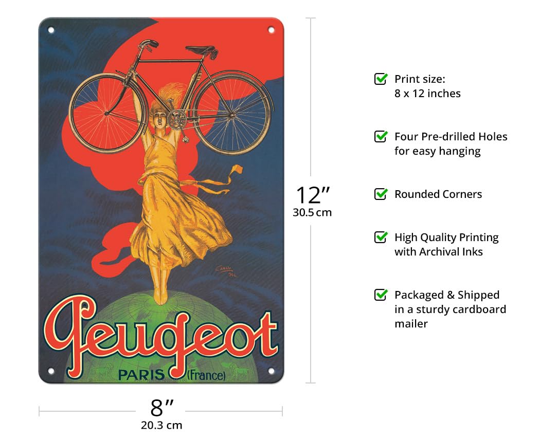 Amazon.com: Pacifica Island Art Peugeot Bicycles - Paris France