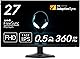 Dell AW2724HF 27インチ Alienware ゲーミングモニター(無輝点3年保証/FHD/Fast IPS,非光沢/DP×2,HDMI/sRGB 99%/縦横回転,高さ調整/0.5ms/360Hz/FreeSync Premium,HDR 10)