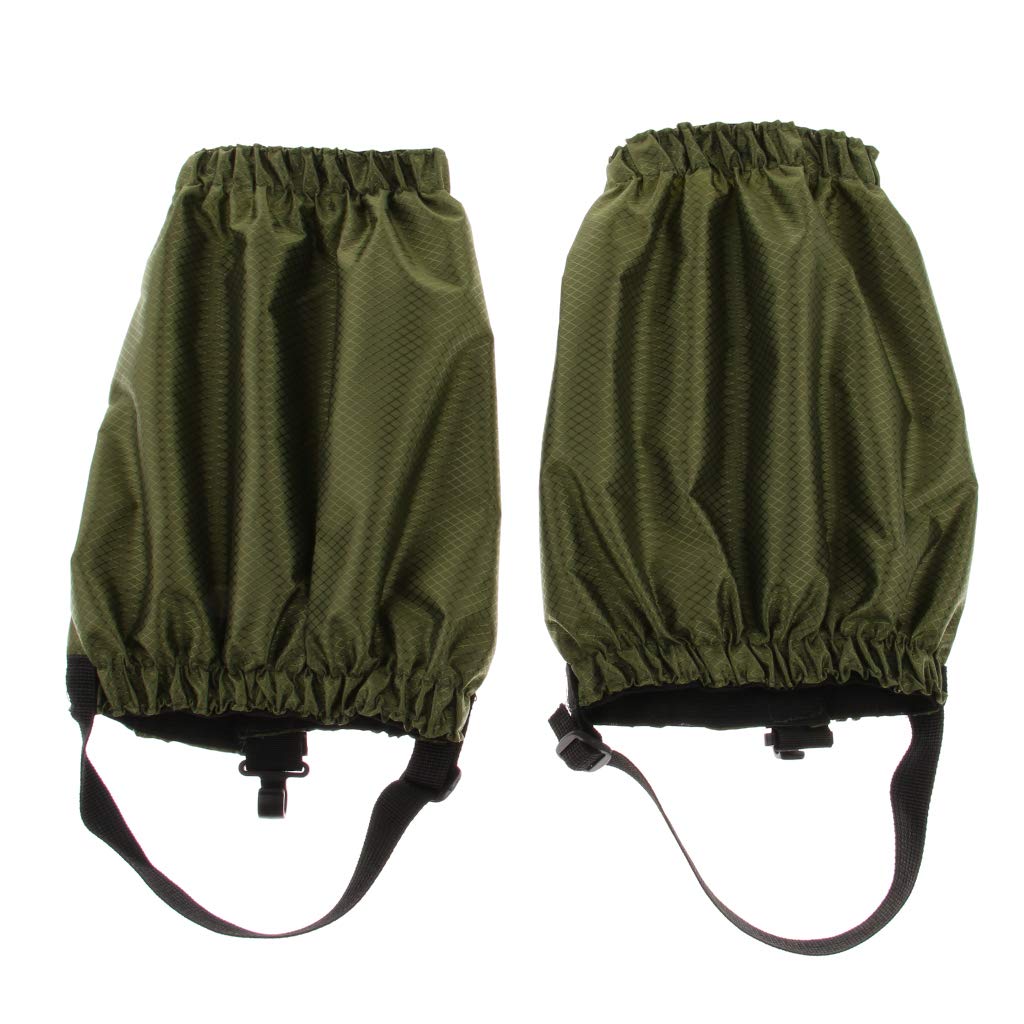 Ghette, Basso Regolabile Impermeabile Leggings Neve Stivali Protettivi Coperture, Caviglia Alta, Uomini Donne Campeggio All'aperto Escursionismo Trekking Caccia Army Green