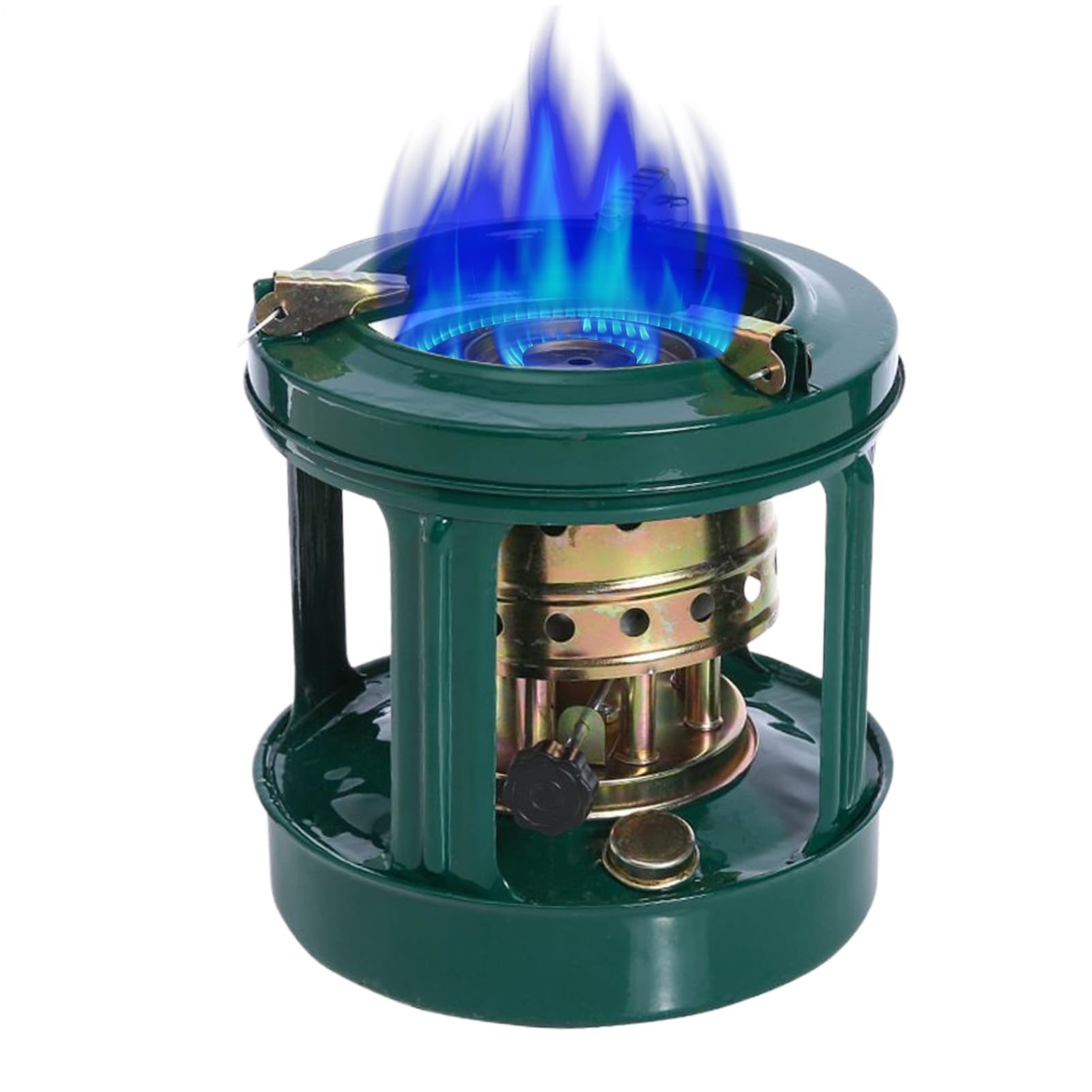Poêle à Pétrole Portable 8 Mèches - Réchaud de Camping 2 en 1 pour Cuisine, Chauffage et BBQ | Idéal pour le Jardin, la Terrasse, le Garage et les Sorties | Sécurisé, Résistant au Vent et Économe