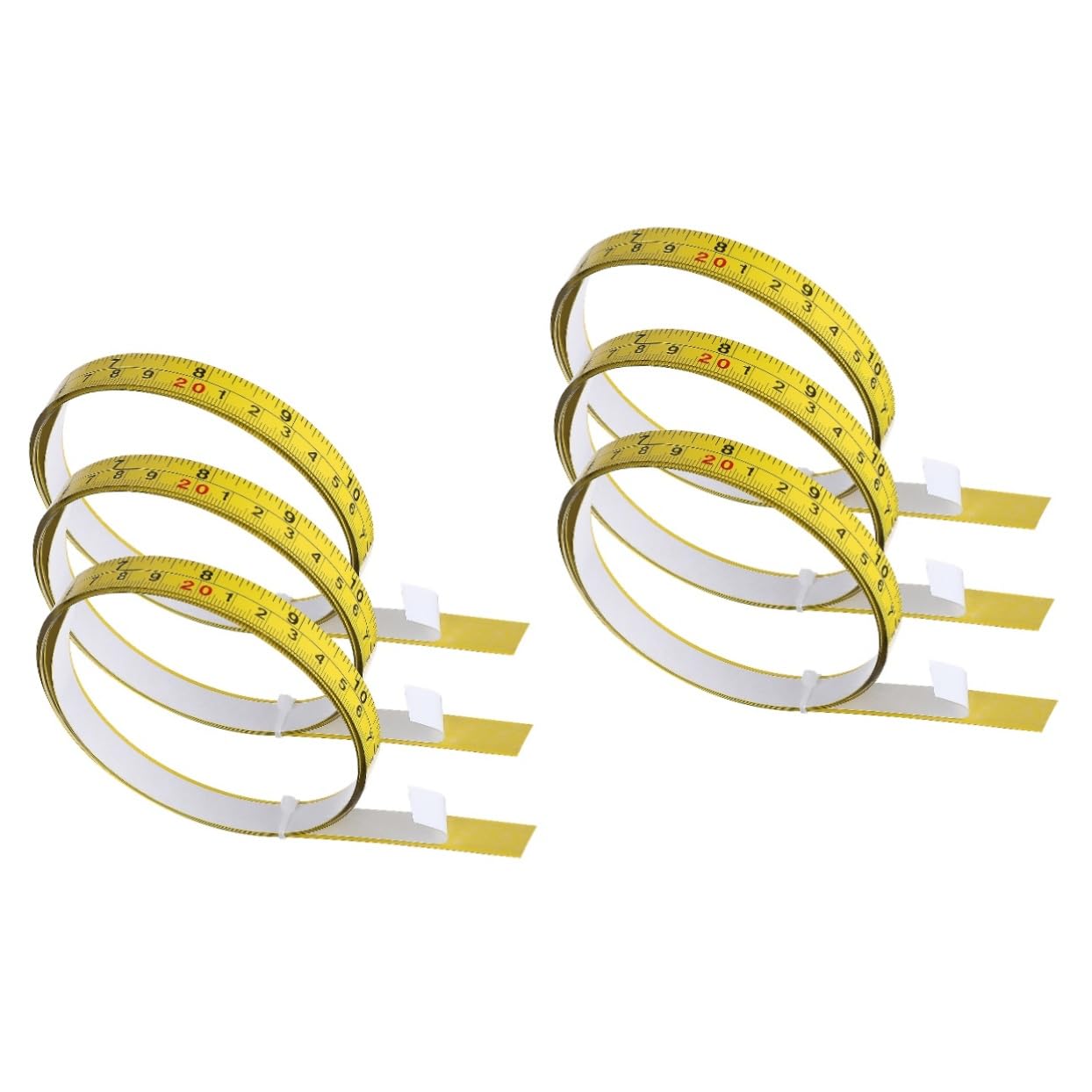 OSALADI 6 Piezas Regla Cinta Métrica Digital Cinta Métrica Cinta Digital Cinta Métrica Autoadhesiva Cinta Métrica Automarcada Cinta Métrica Con Fracciones Pegatinas Planas De Acero Al