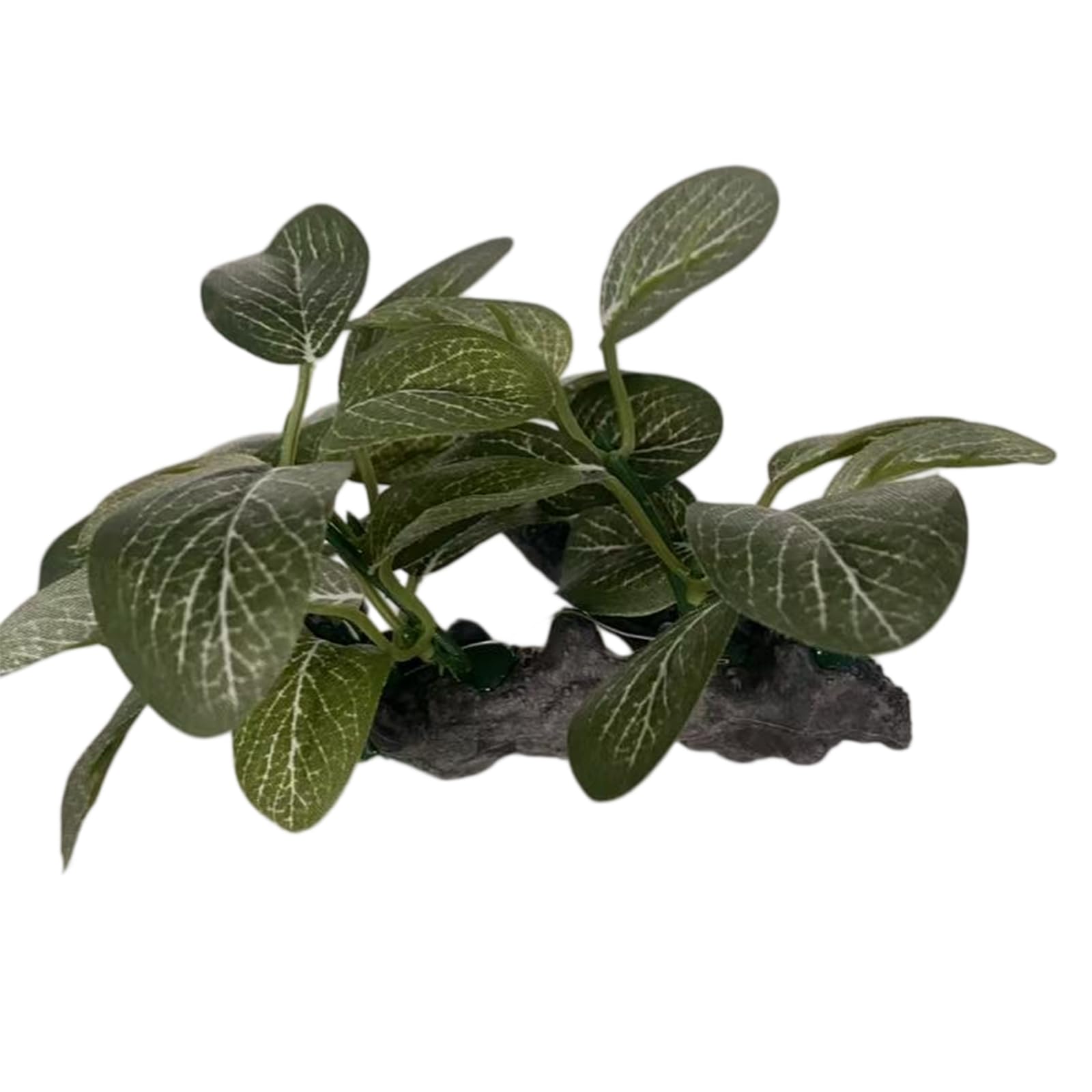 Aquarium Decor Artificial Driftwood Branch with Plant Fish for Tank Decorations Aquatic Underwater Green Leaves Aquarium Decoration Fish Tank Ornament Decor Artificial Landscape for Cave Tube
