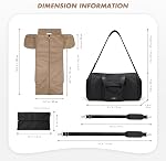 Convertible 2-in-1 Sacs de vêtements pour le voyage, Femmes Hommes Porter sur sac de vêtements avec compartiment de chaussures, Sac de costume suspendu, 48L, noir