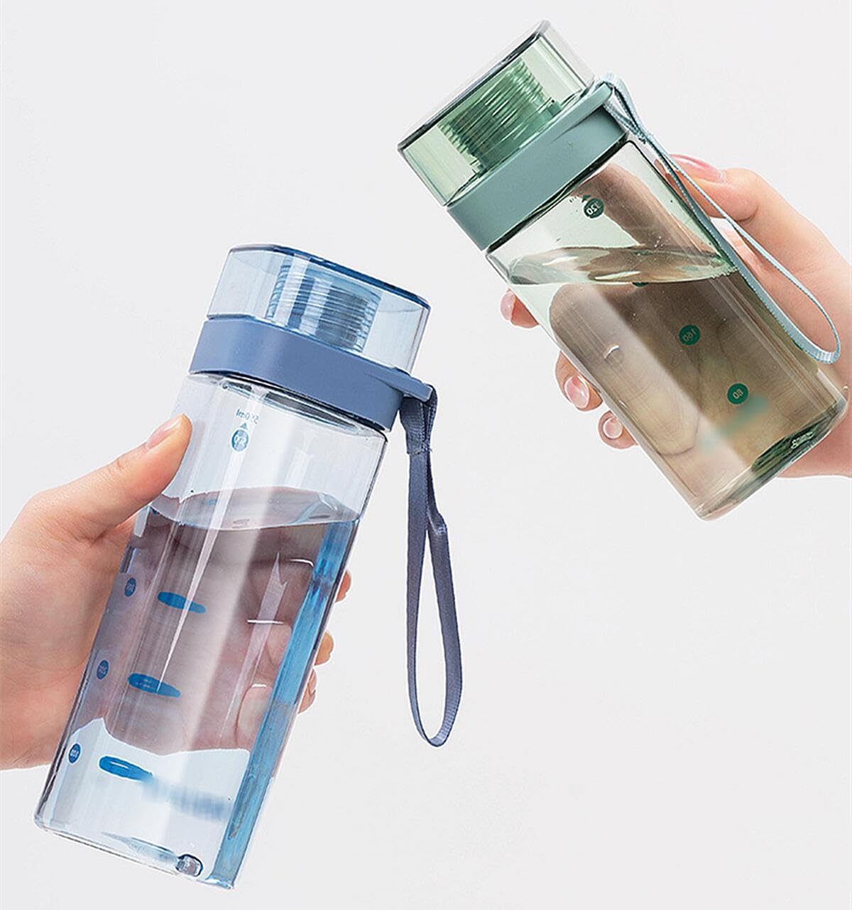 Amazon｜ウォーターボトル 四角 水筒 スポーツボトル 直飲み 漏れ防止