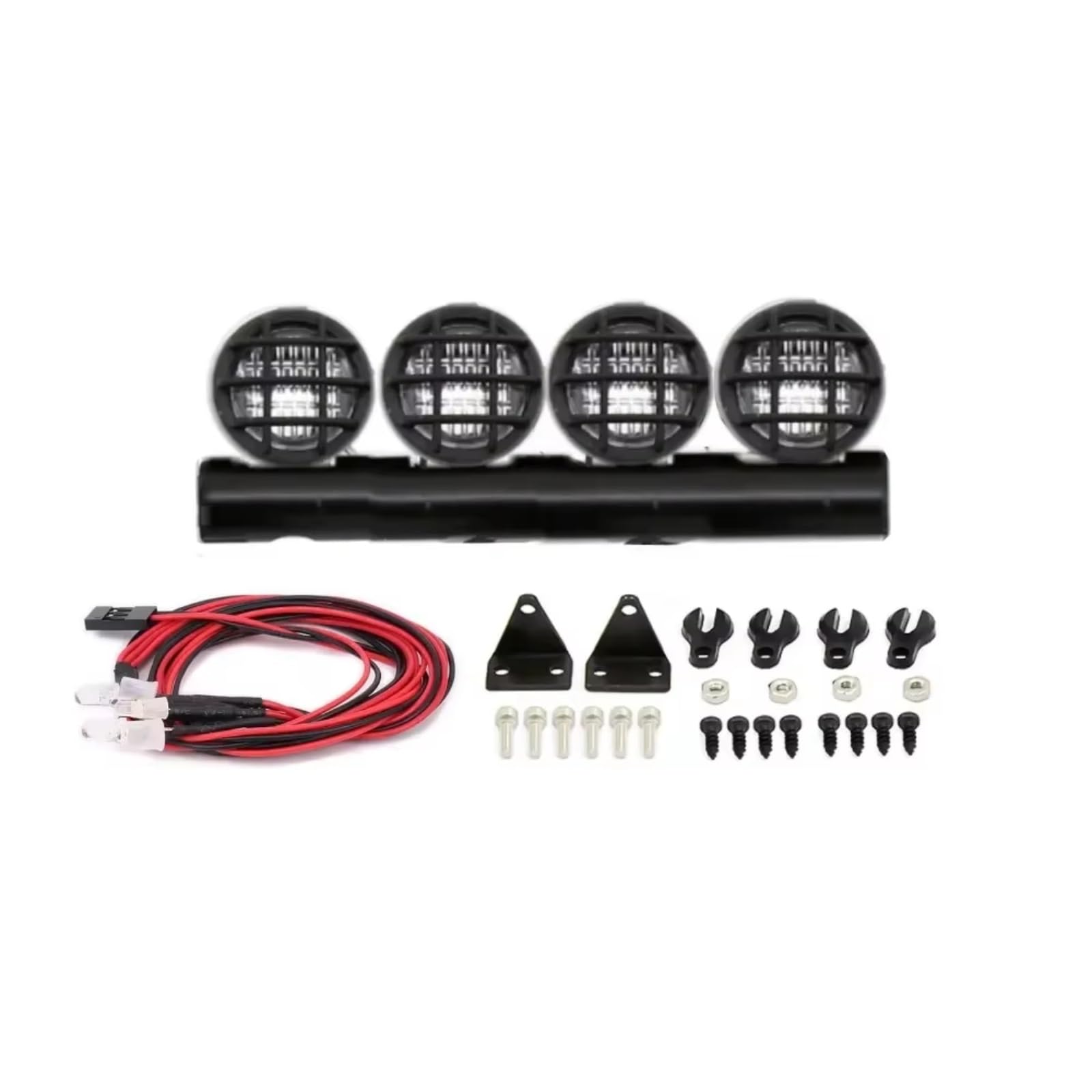 Accesorios para camión RC SCX24 barra de luces para techo WPL 6