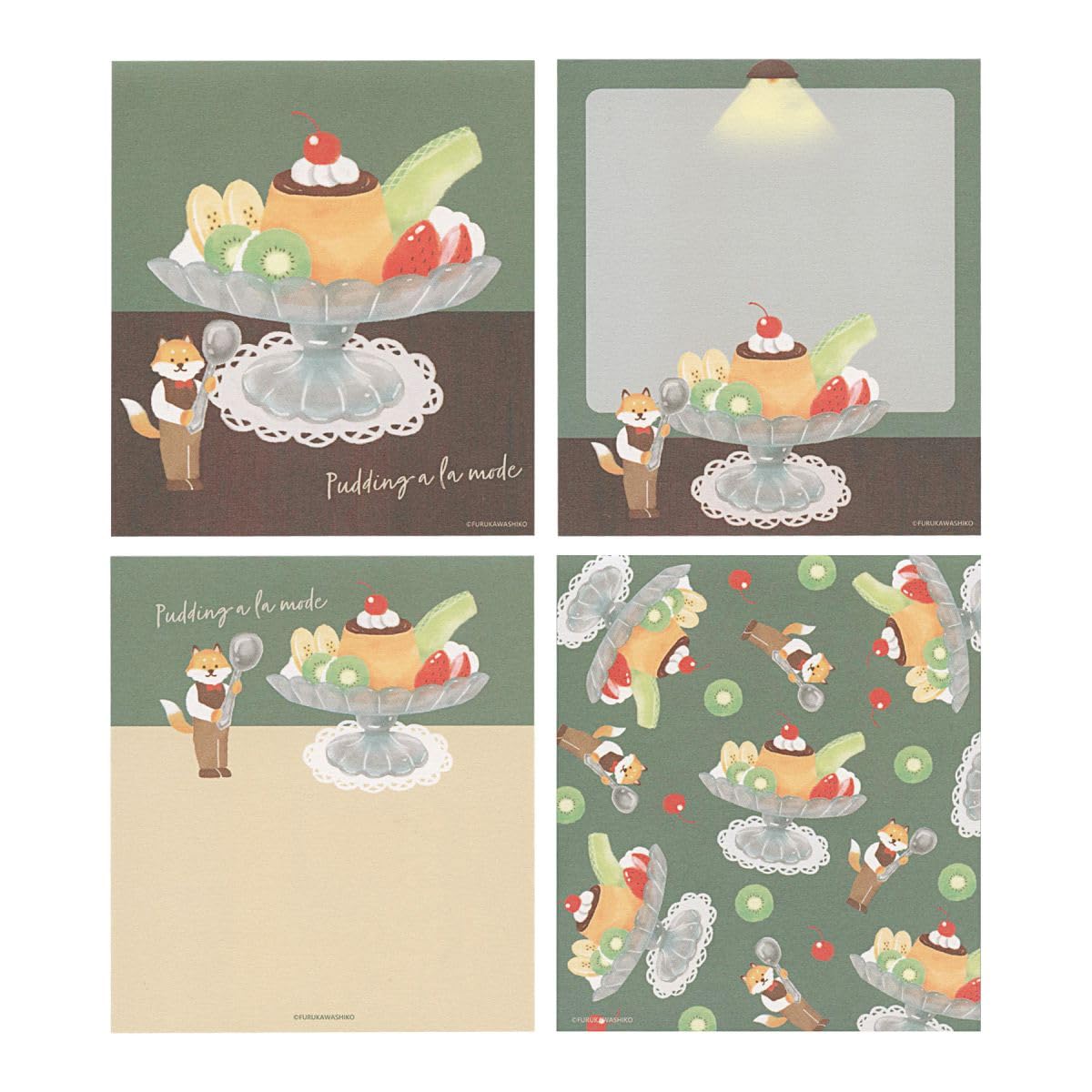 Amazon.co.jp: カフェムーン メモパッド【プリンアラモード】メモ メモ