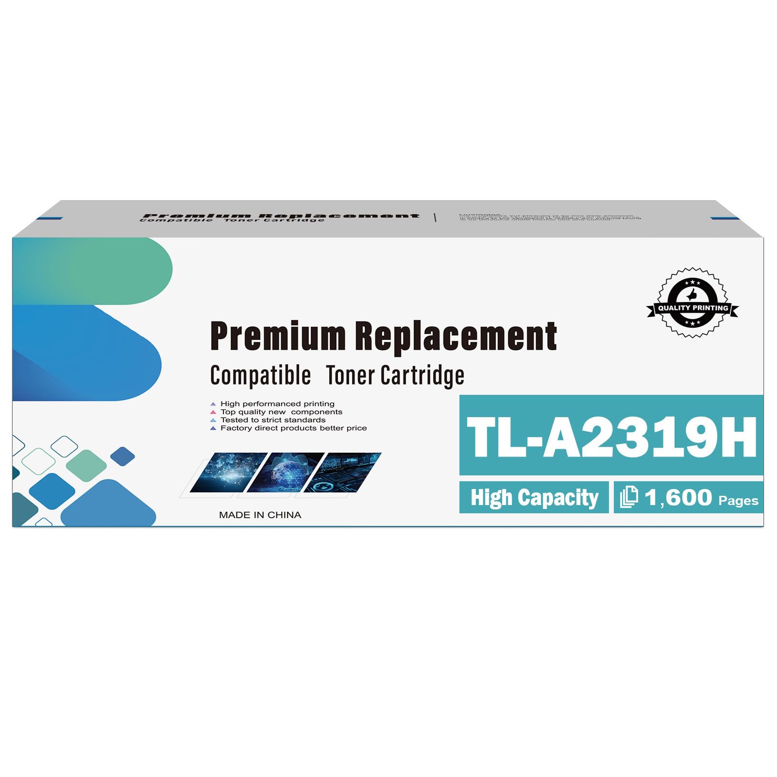 TL-A2310H TL-A2319H Cartuccia di Toner Compatibile per BP2309W | 1600 Pagine [Nero*1] Compatibile per BM2309W BM2309AW BP2300W BM2300W BM2300AW Stampanti