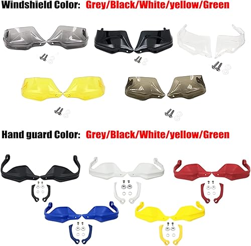 Miniatura 5 de Paramanos de motocicleta para BMW F750 GS F850 GS ADV 850GS Adventure 2018-2022 2021 Protectores de mano (color  parabrisas negro)