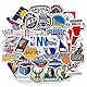 Basketball-Team Aufkleber für Laptop(32 PCS),Geschenk für Kinder Teens Erwachsene Jungen,Wasserdichte NBA Aufkleber für Wasserflaschen,Vinyl Stickers für Scrapbook,Skateboard,Auto