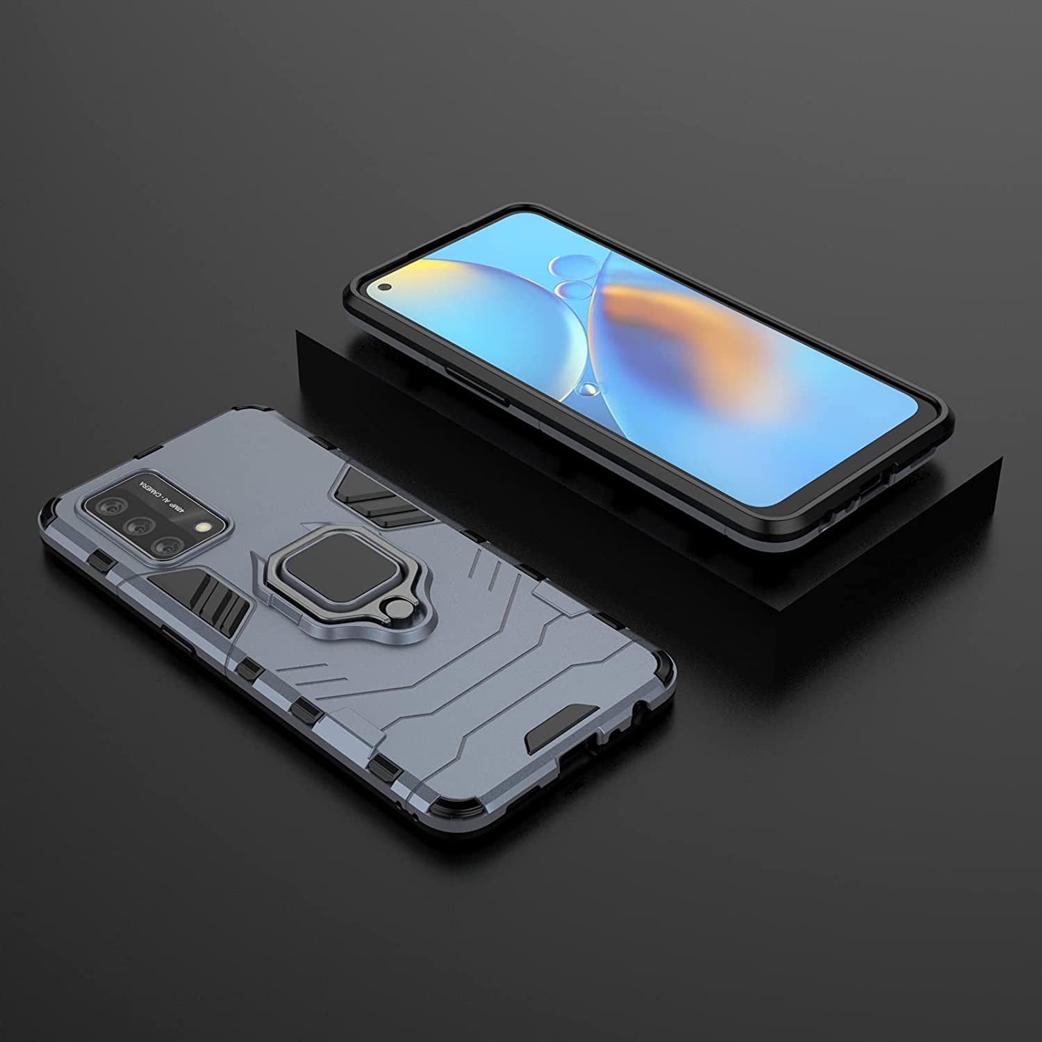 ESTH® Custodia per Oppo A78 5G/A58x 5G/A58 5G con 2 Pezzi Pellicola